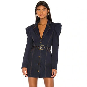 Lovers + Friends Rogue Mini Dress in Dark Denim (Revolve)